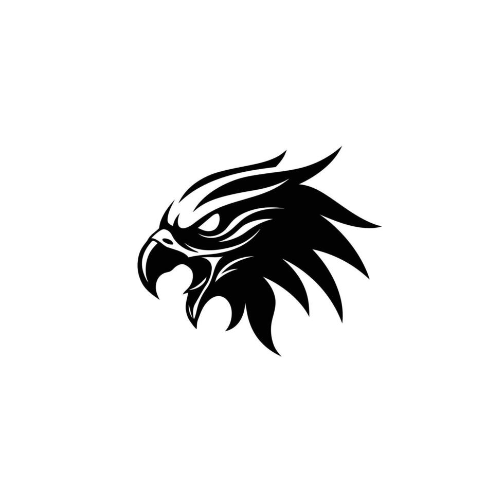 Eagle head logo design vector