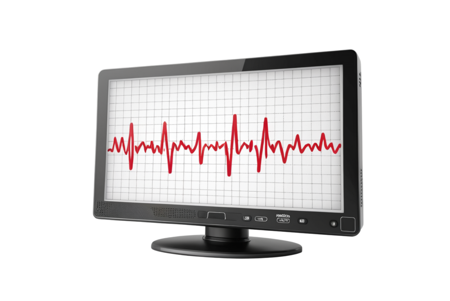 Medical Monitor with Heartbeat Pattern Detects Heart Variations png