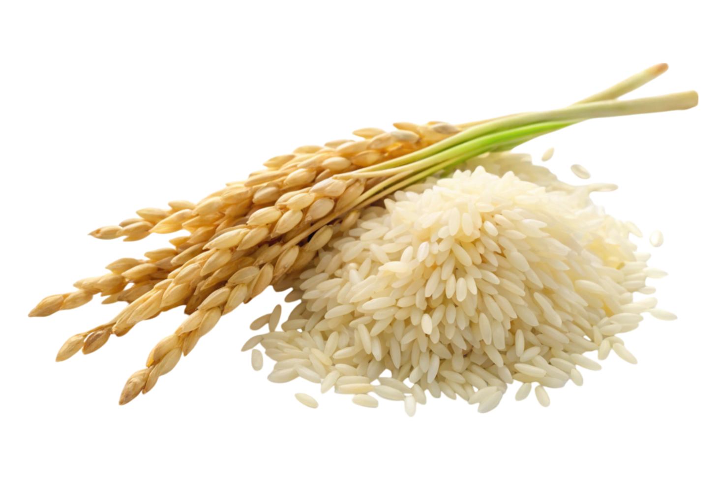 Rice Isolated Highlighting Agricultural Growth Potential in Asia png