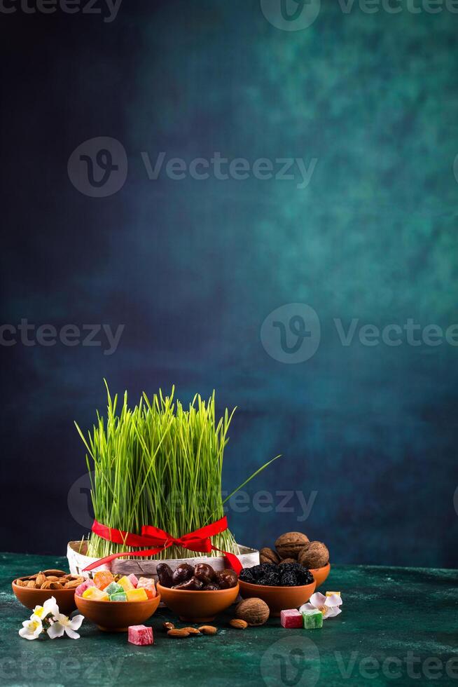 Traditional Azerbaijan spring holiday Novruz concept photo
