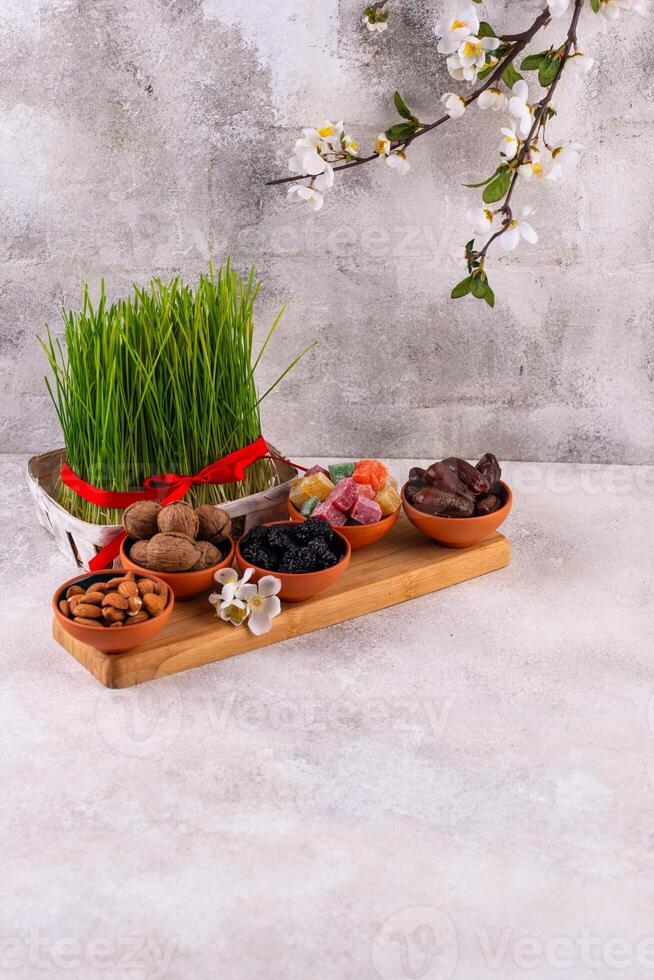 Traditional Azerbaijan spring holiday Novruz concept photo