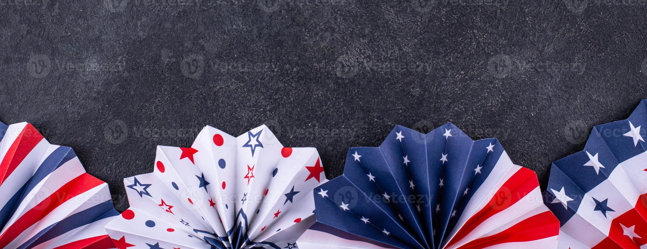 Labor Day celebration with USA flag photo