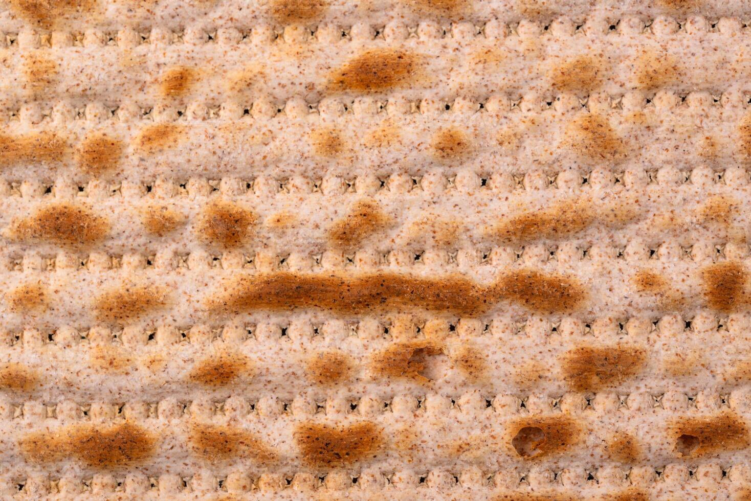 Traditional Jewish bread matzo for Passover photo