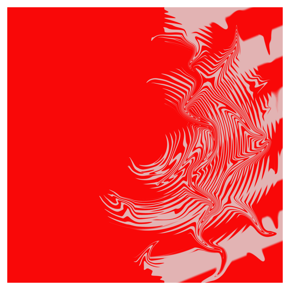 Abstract Red and Beige Digital Art with Wavy Patterns png