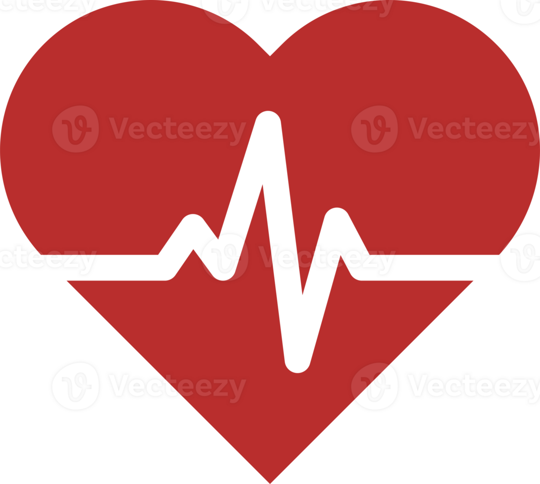 Heartbeat pulse icon health medical concept for graphic design, logo, web site, social media, mobile app, ui illustration. png