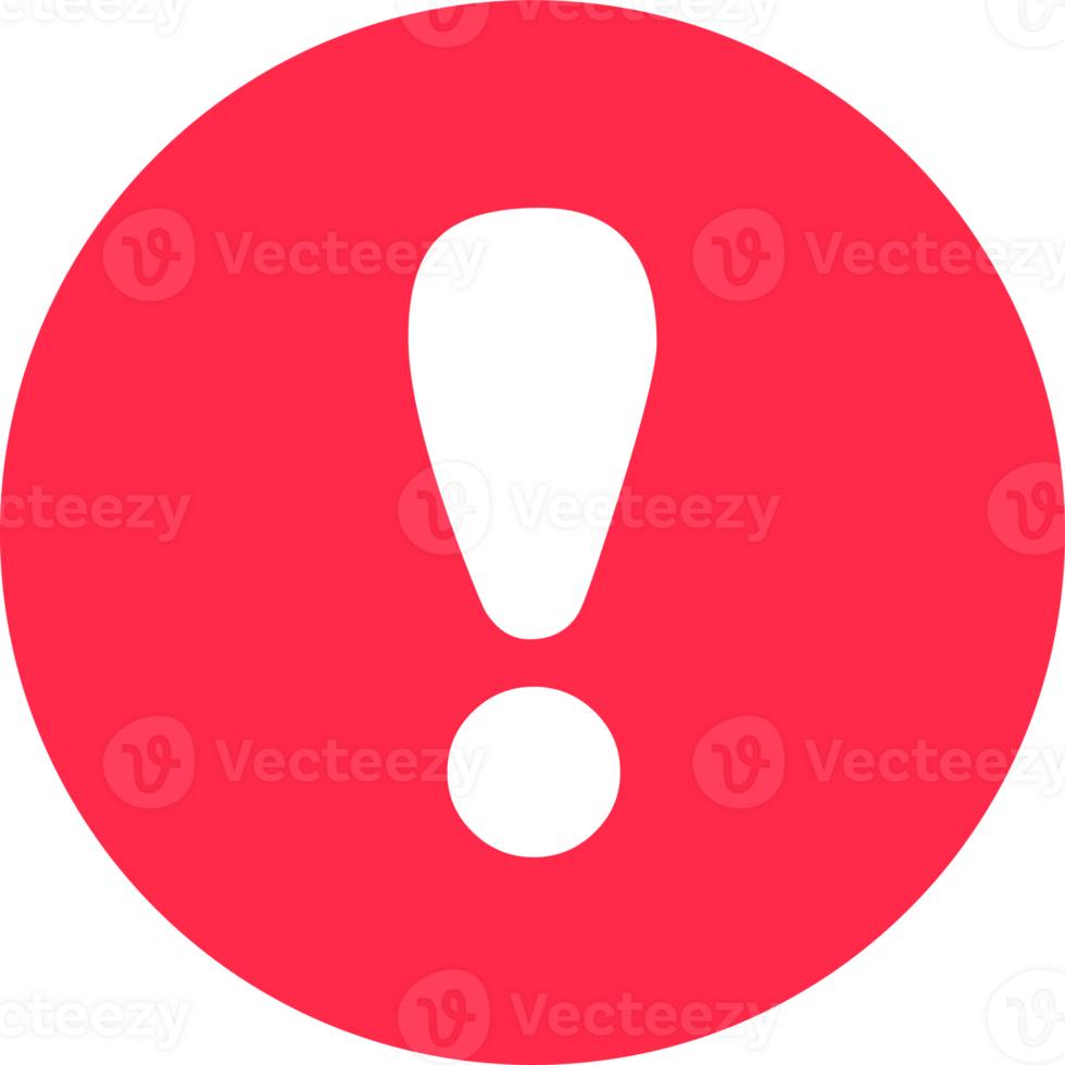 Exclamation icon attention logo warning speech bubble important round mark png