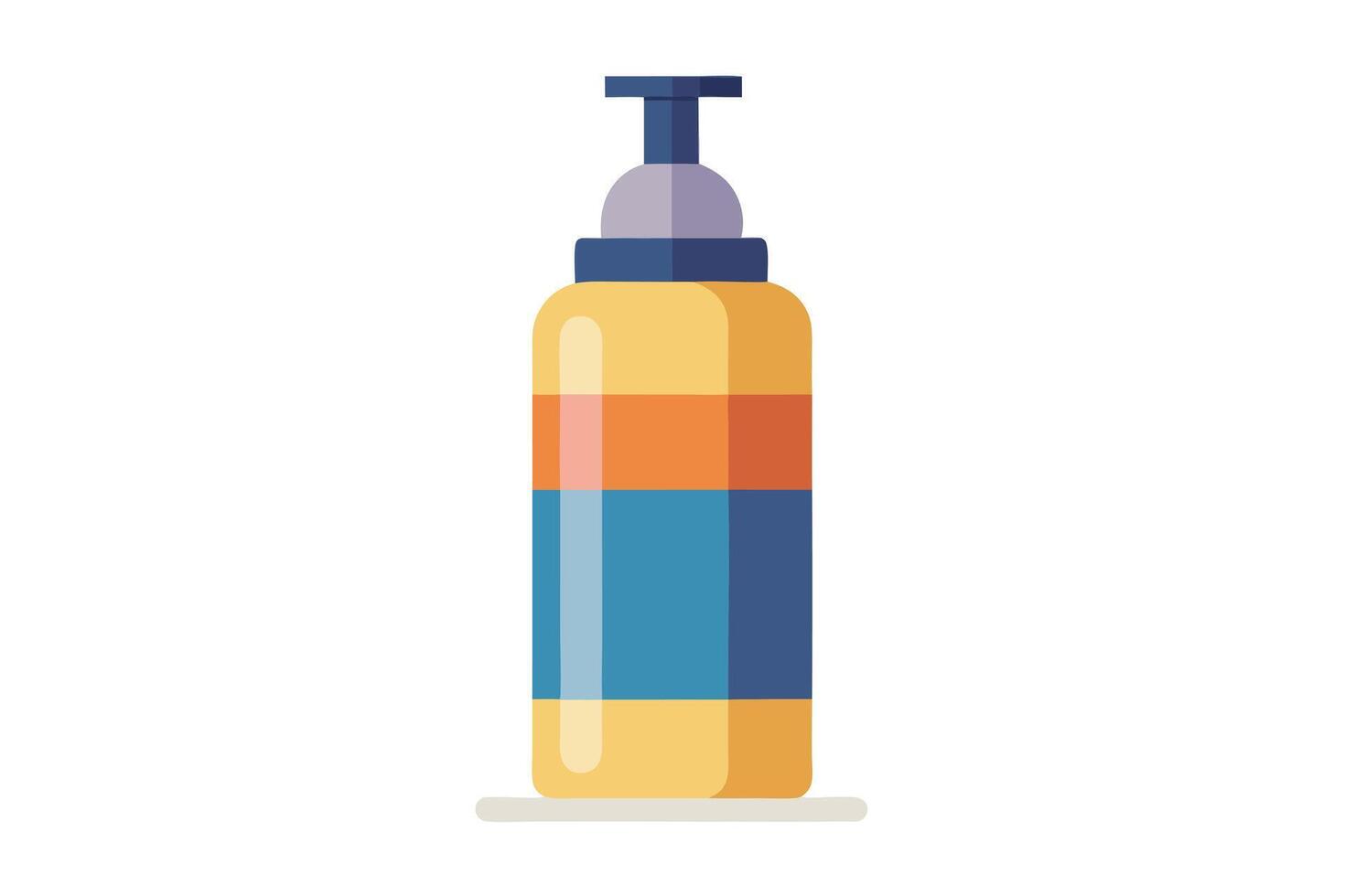 A Stylish light blue and pink spray bottle, perfect for design assets. vector