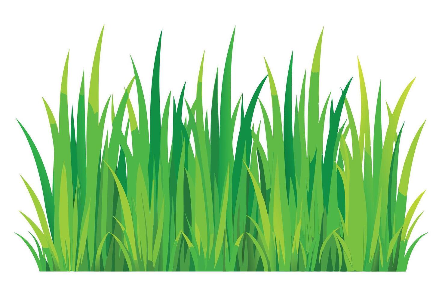 A Lush green grass border design perfect for nature-themed projects. vector