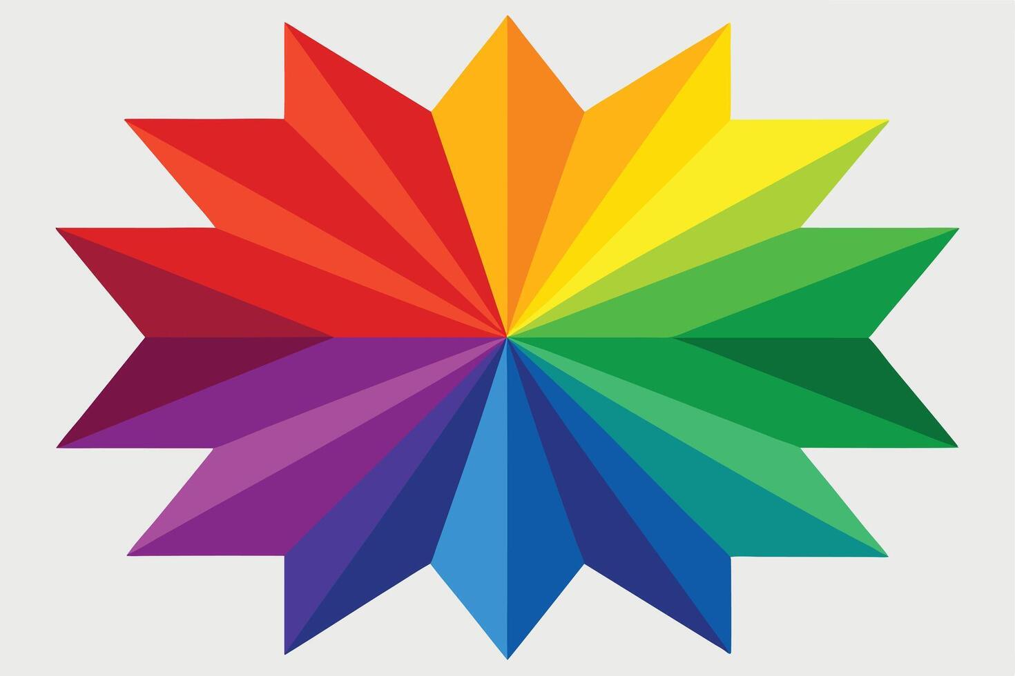 Vibrant Color Wheel Design for Graphic Design Inspiration vector