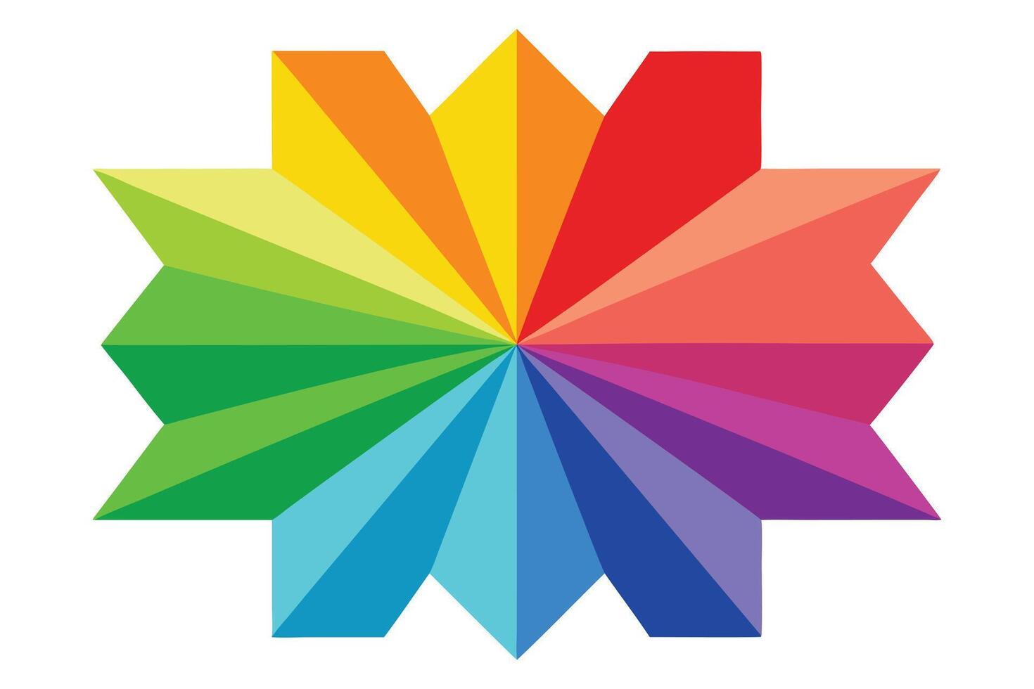 A Vibrant Color Wheel Design for Graphic Design Inspiration vector