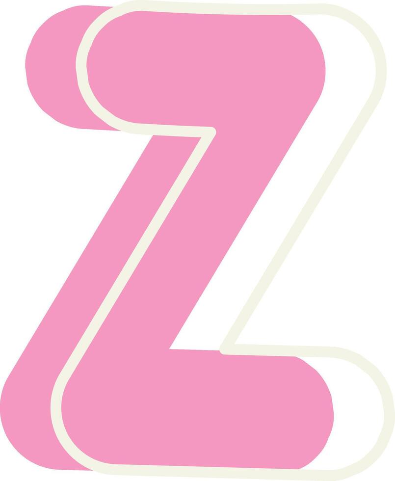 Playful Letter Z vector