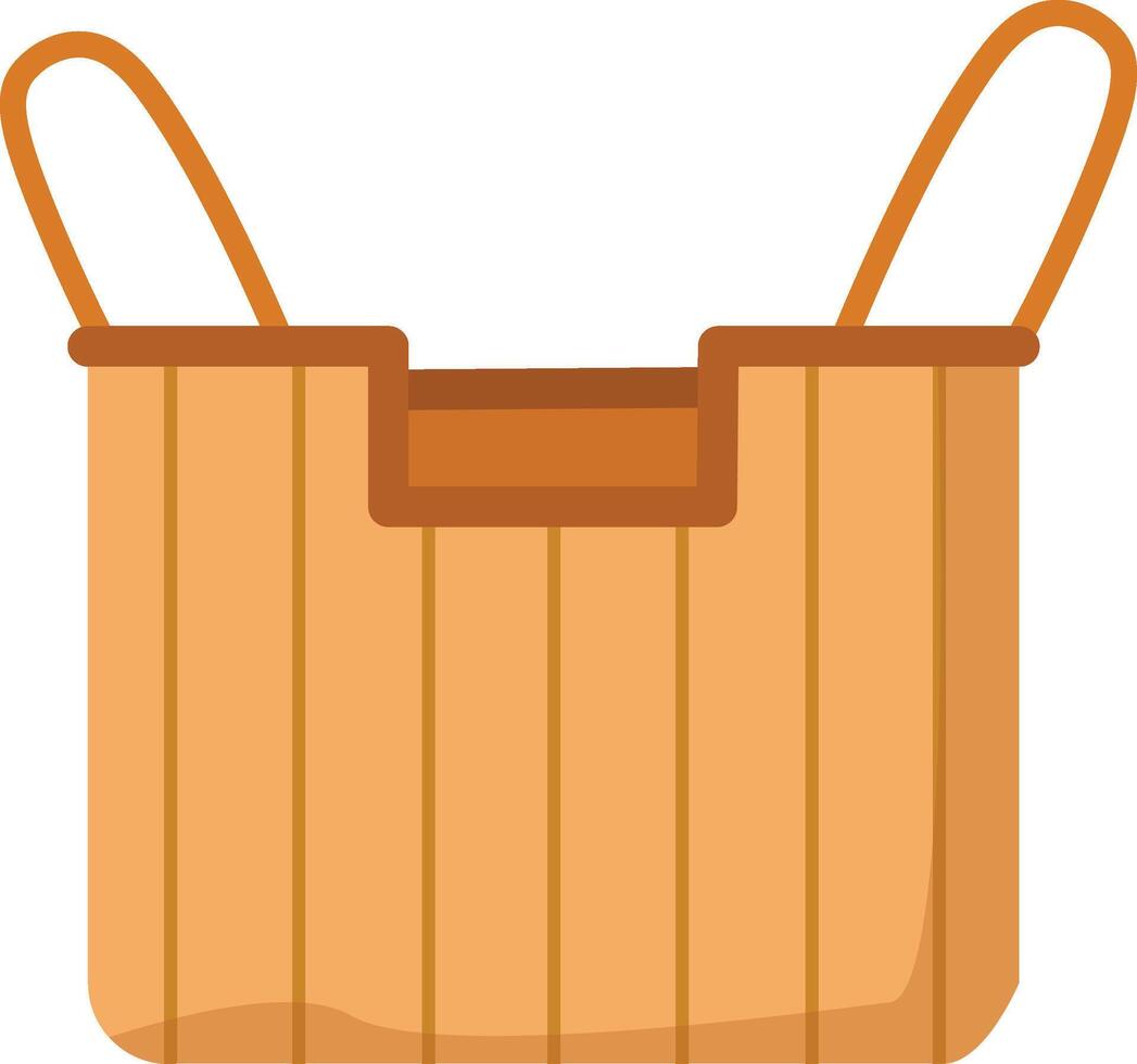 Wicker Basket for Toiletries vector