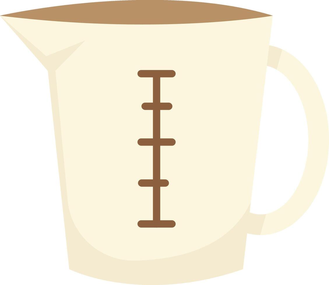 Measuring Cup with Markings vector