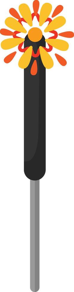 Burning Firework Stick vector