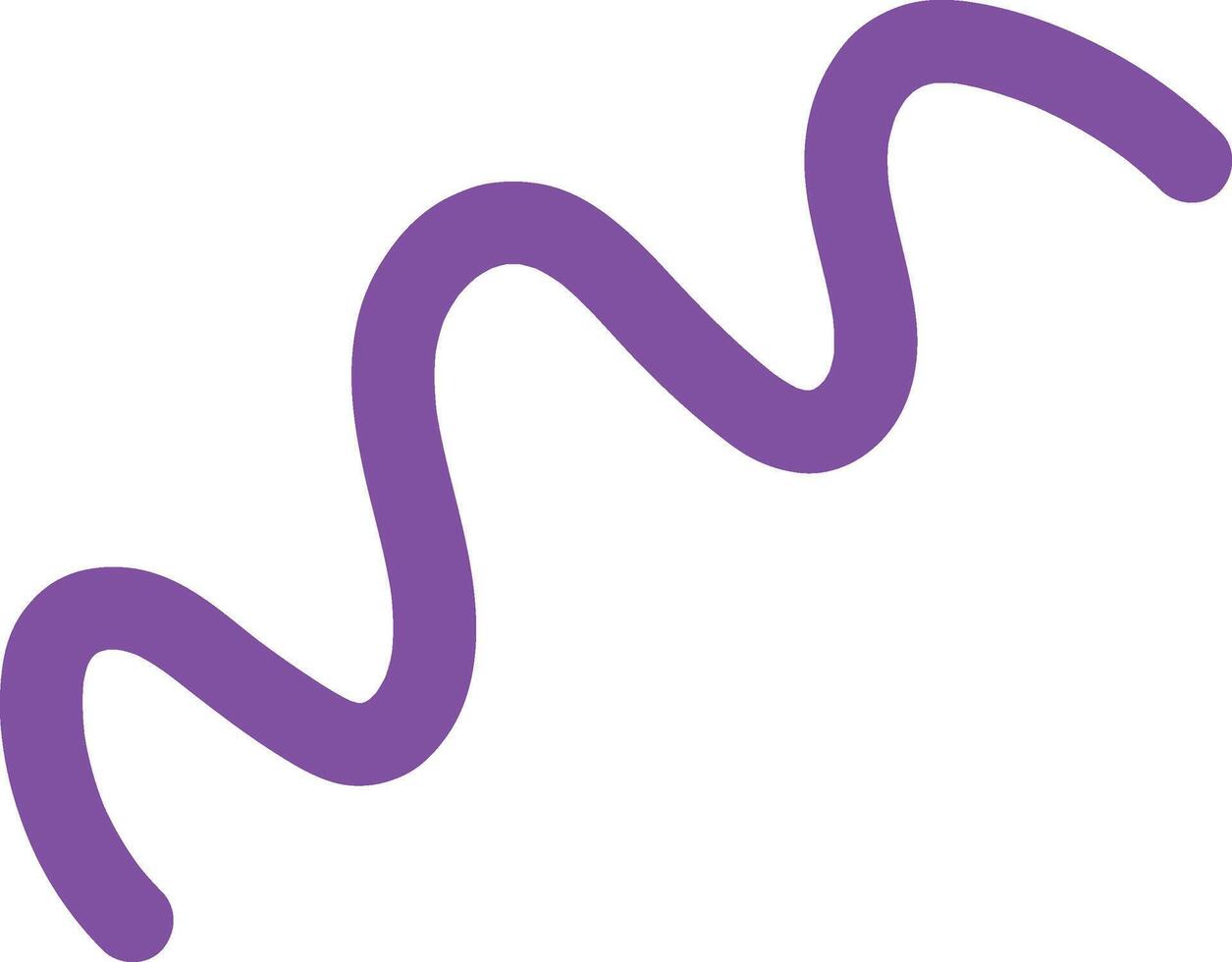 Wavy Freeform Stroke vector