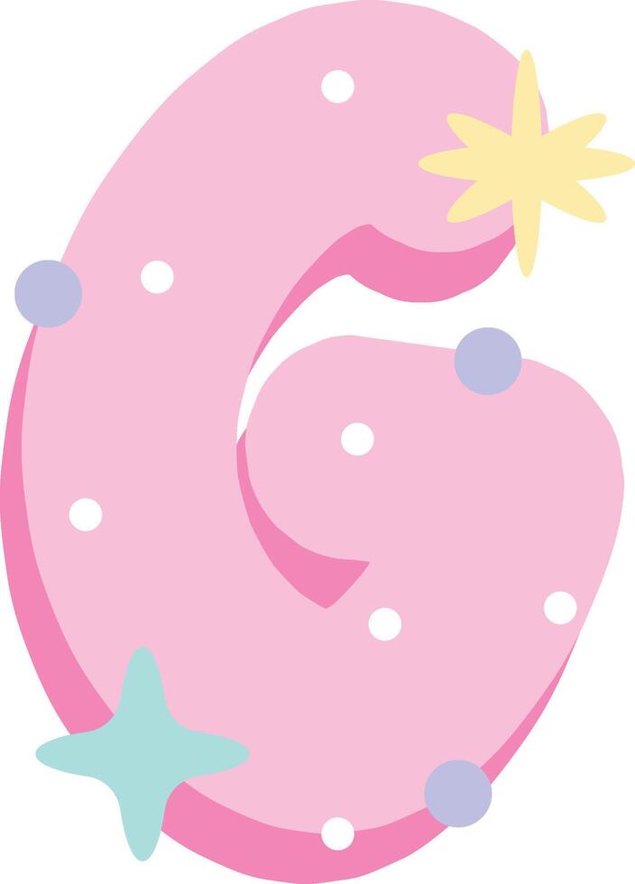 Pastel Pink Letter G vector