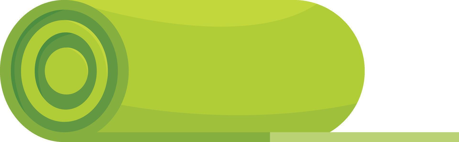 Green Yoga Mat for Workouts vector