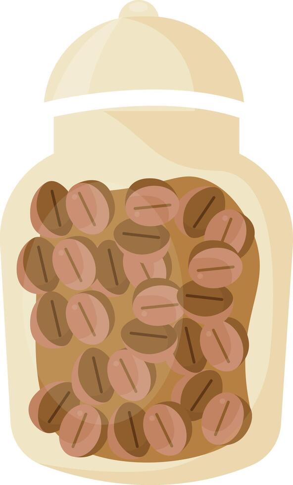 Coffee Bean Jar vector
