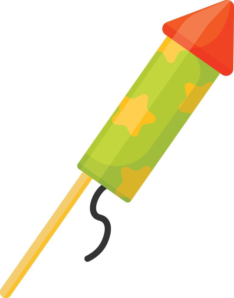 Green Firework Rocket vector