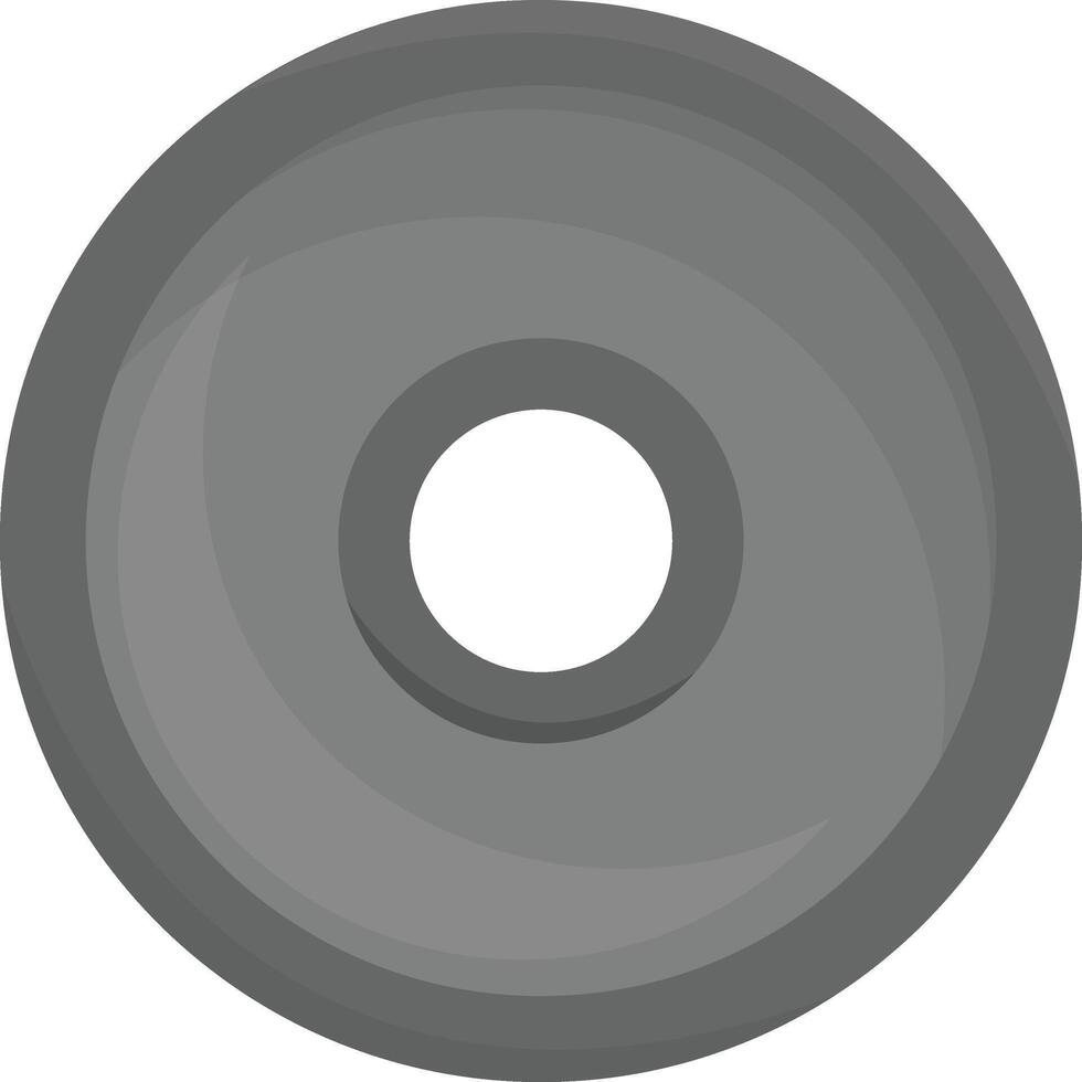 Steel Barbell Weight Plate vector