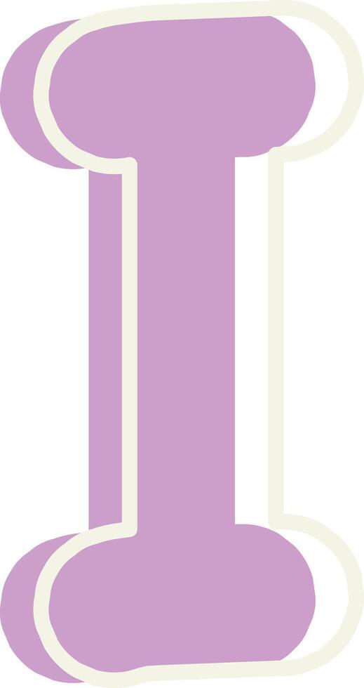 Playful Letter I vector