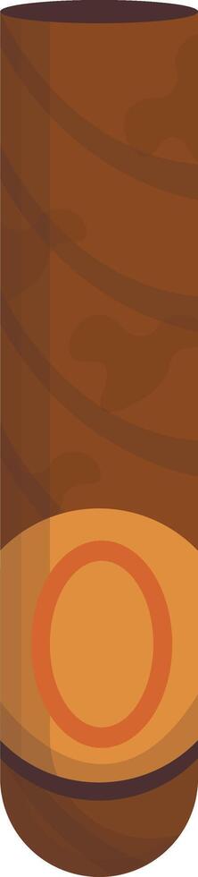 Brown Wrapped Cigar vector