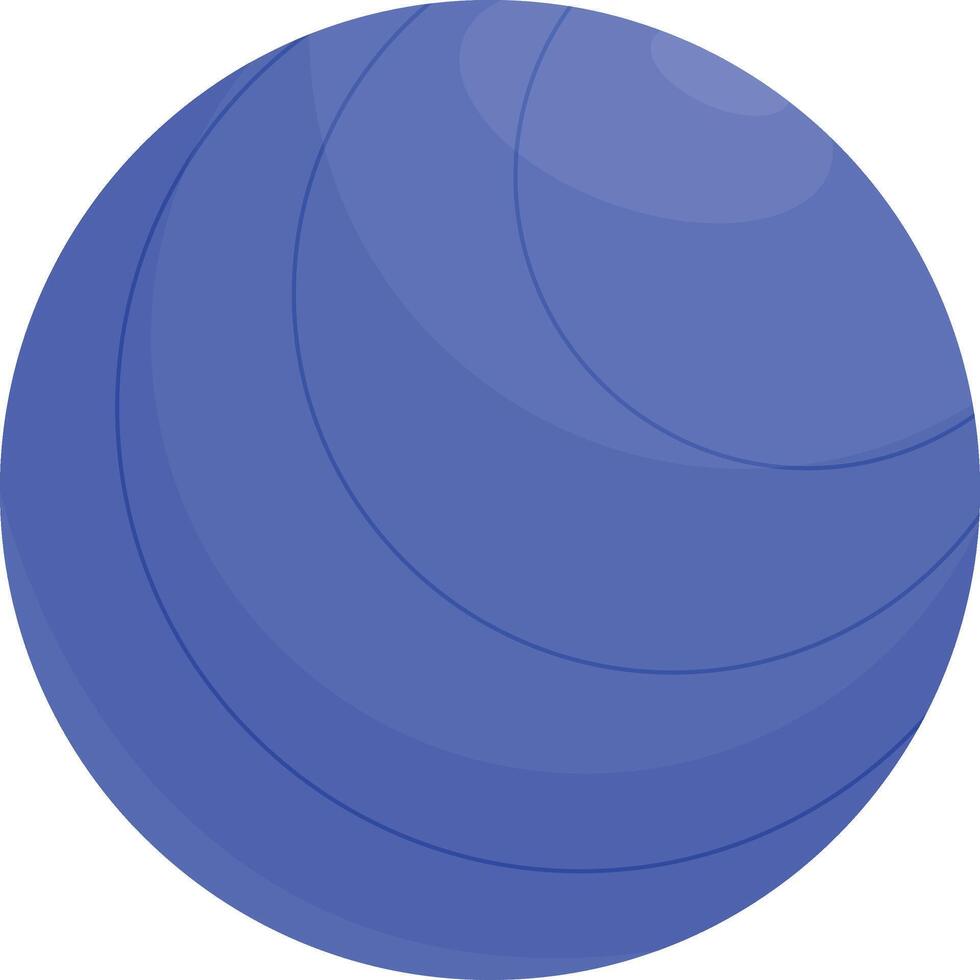 Blue Exercise Ball vector