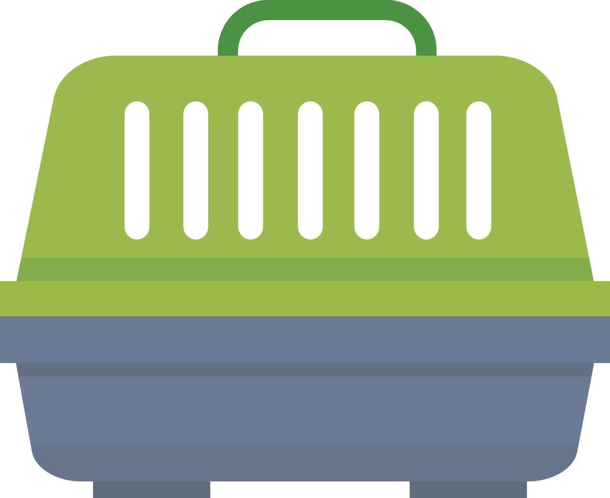 Green Pet Travel Crate vector