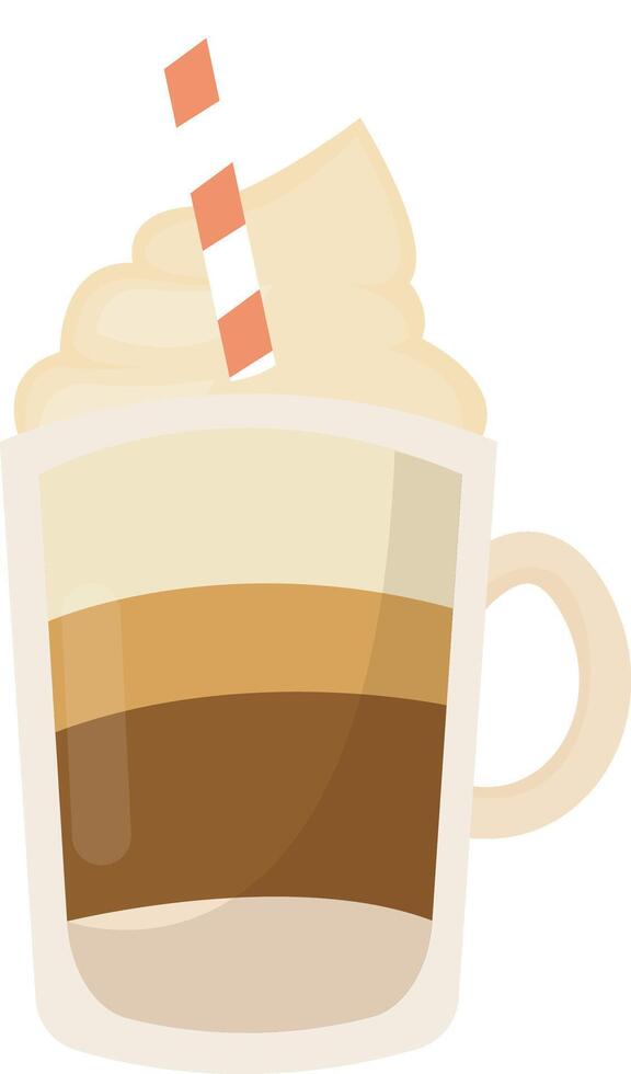 Coffee with Whipped Cream vector