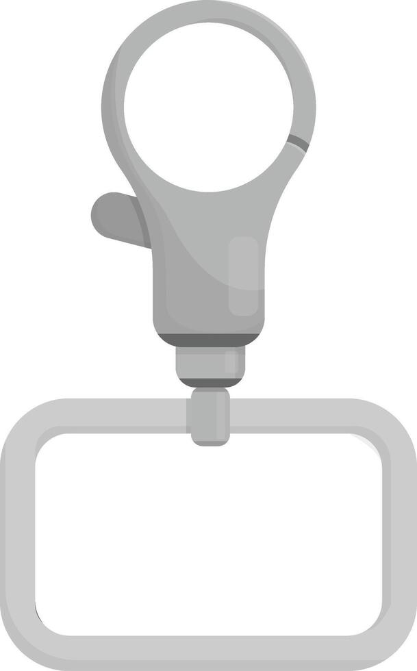 Metal Keyring Square Piece vector