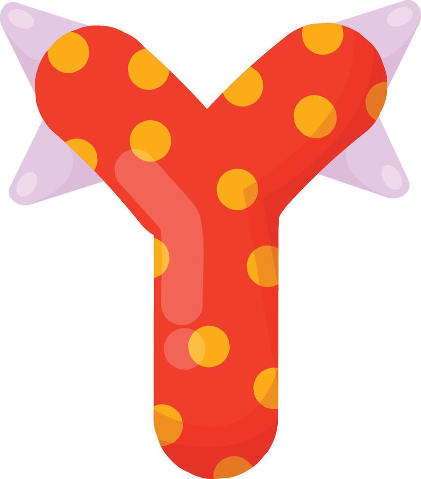 Dinosaur Letter Y vector