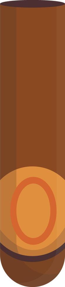Single Cigar with Wrapper vector