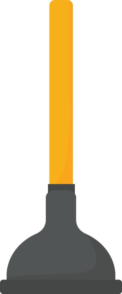 Black Plunger for Clogged Drains vector
