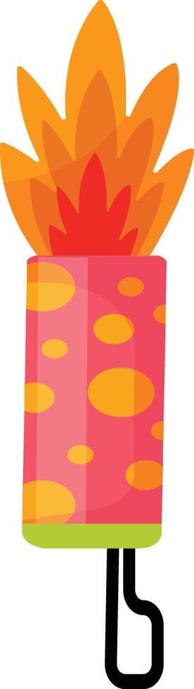 Firework Candle with Wick vector