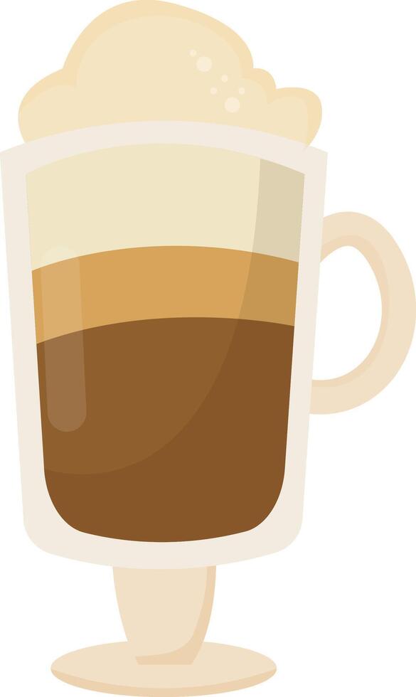 Irish Coffee Glass vector