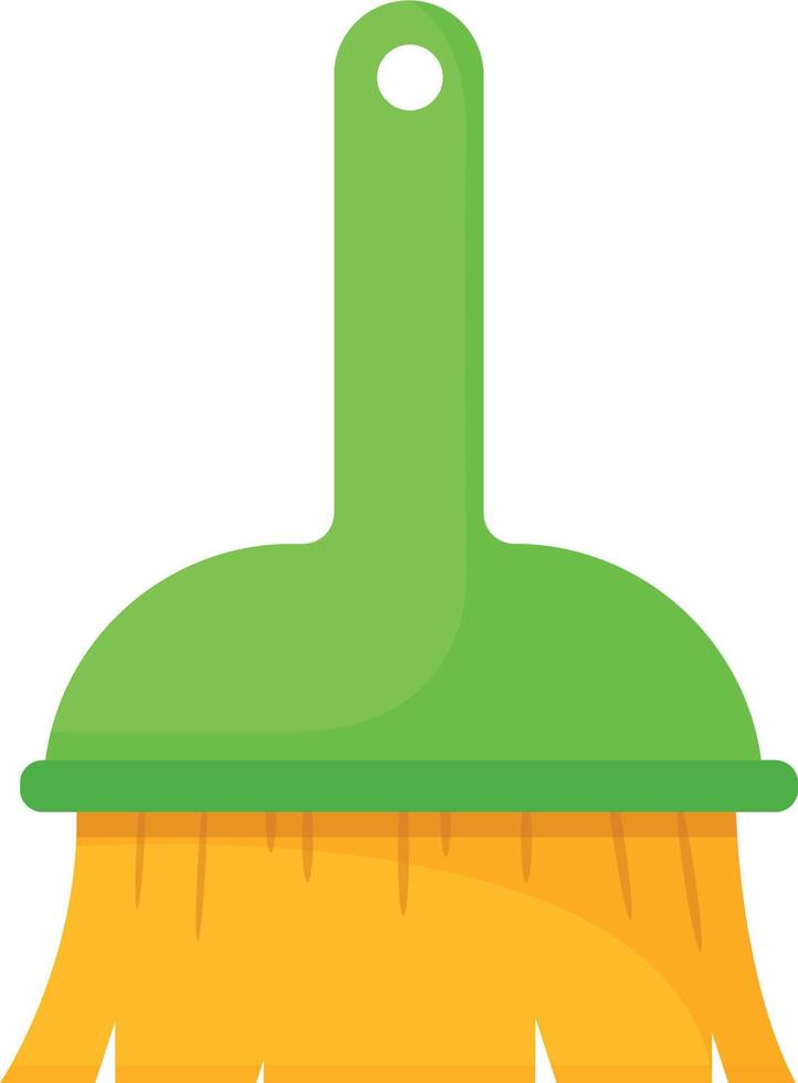 Green Broom for Sweeping vector