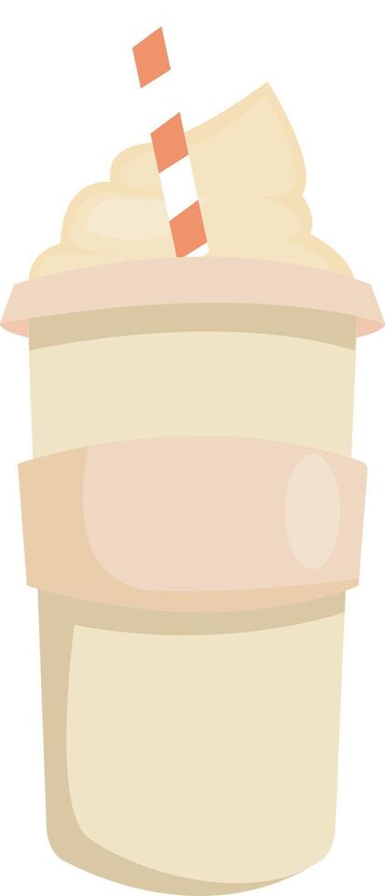 Whipped Cream Latte vector