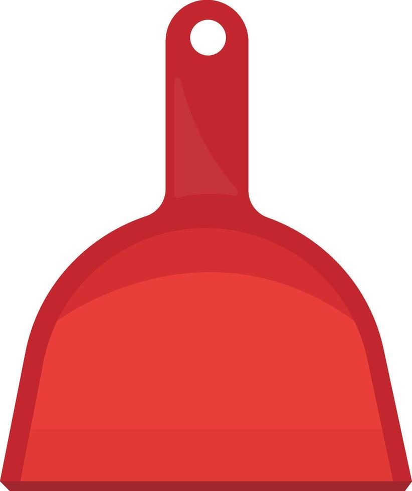 Red Dustpan for Quick Cleanup vector