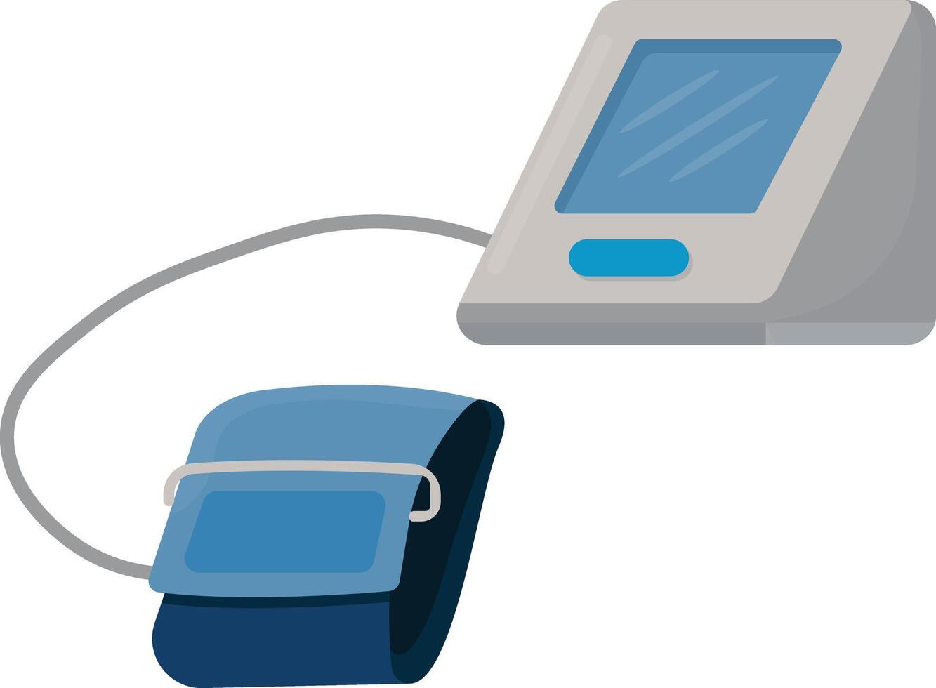 Medical Digital Sphygmomanometer vector