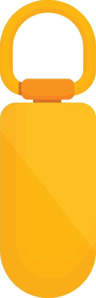 Golden Yellow Keychain vector