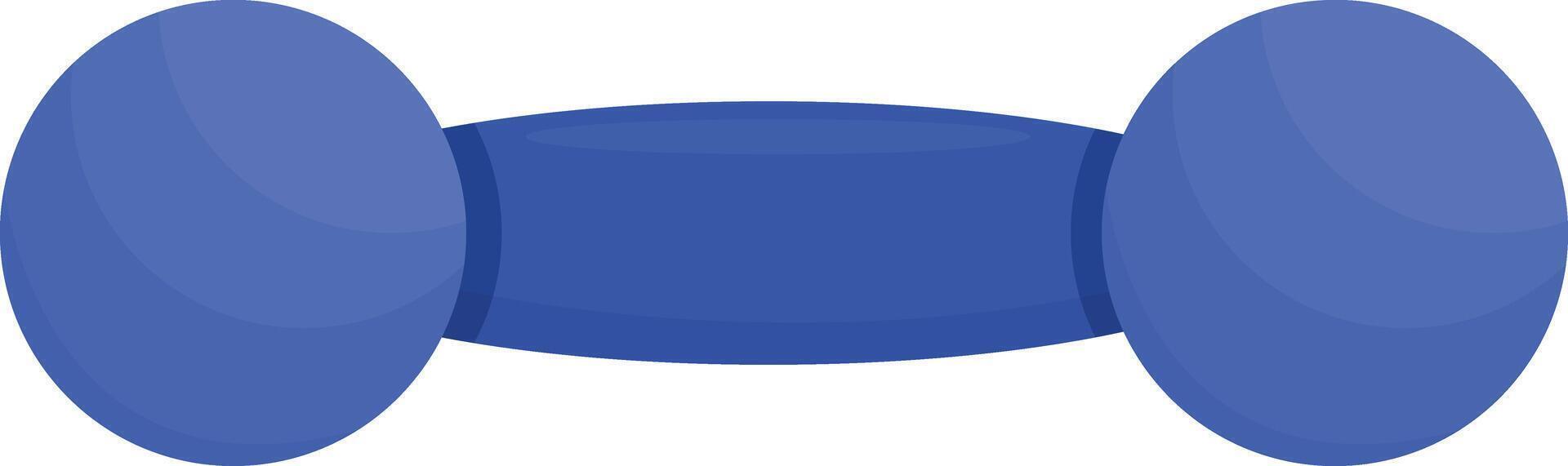 Blue Exercise Small Dumbbell vector