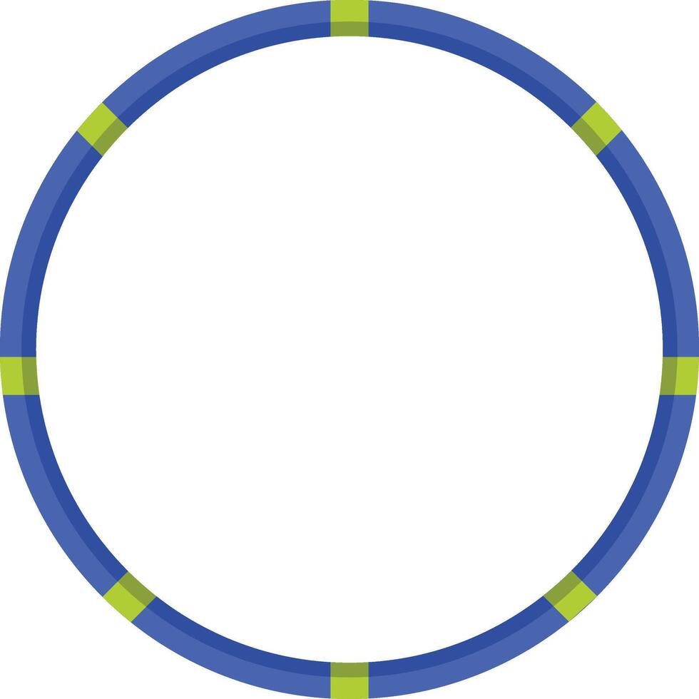 Blue Exercise Hoop vector