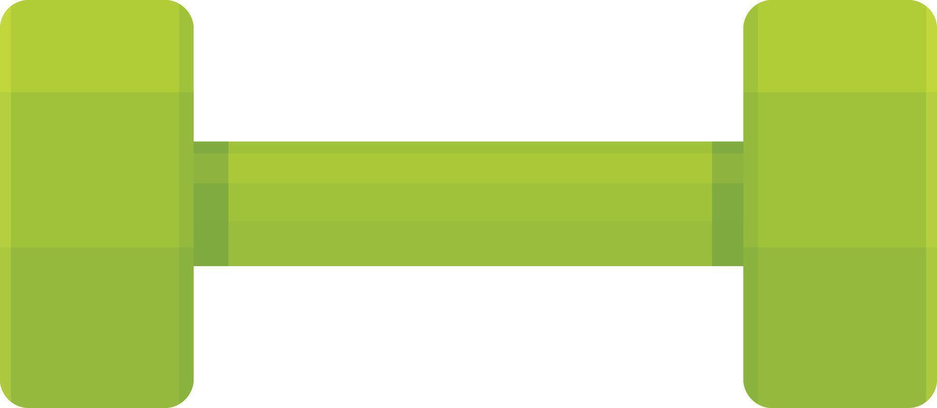 Green Dumbbell with Handle vector