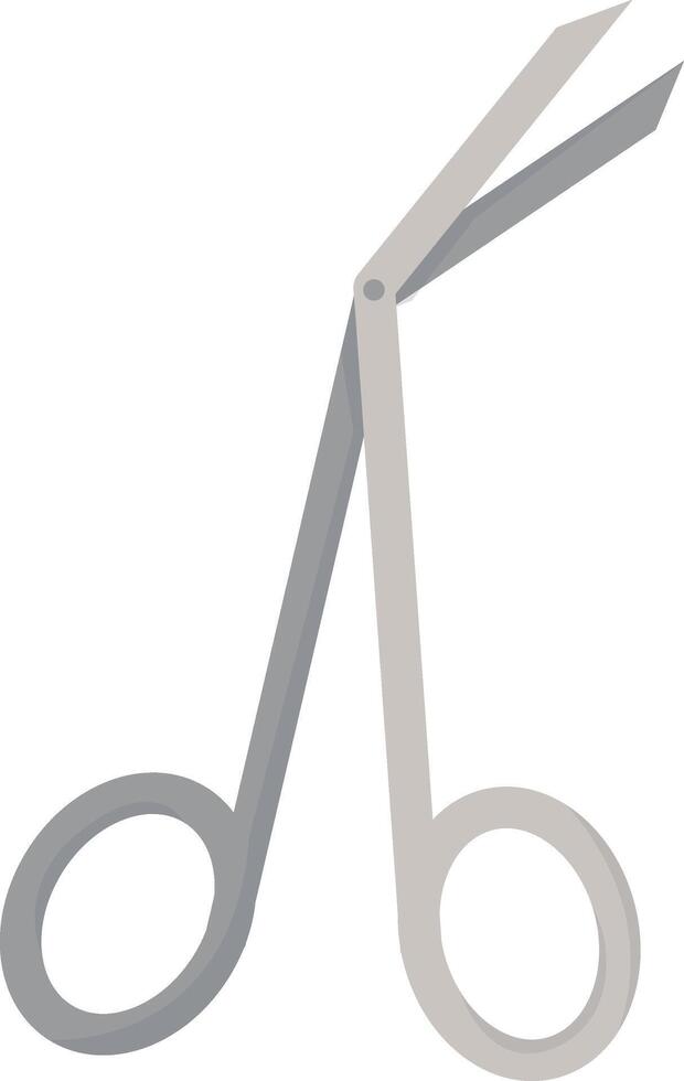 Gray Surgical Scissors vector