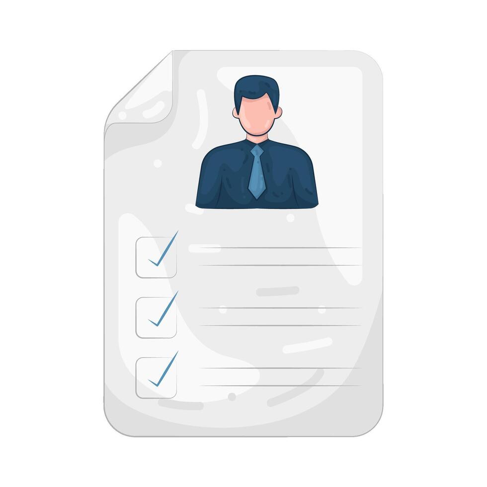 Illustration of Job Application vector