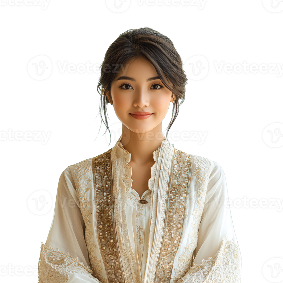 Elegant Women in Traditional Filipino Barong Tagalog with Intricate Embroidery and Timeless Beauty png