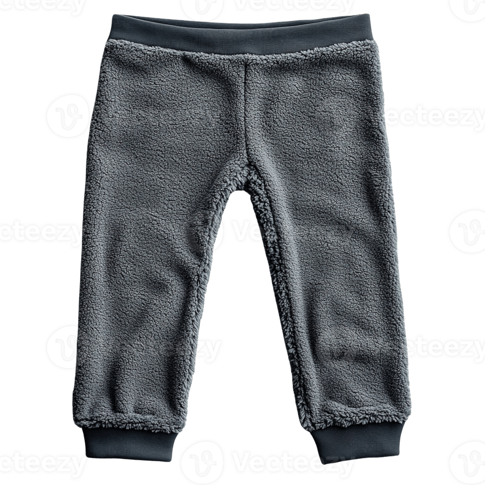 Stylish and Warm Fleece Joggers Isolated on Transparent Background png