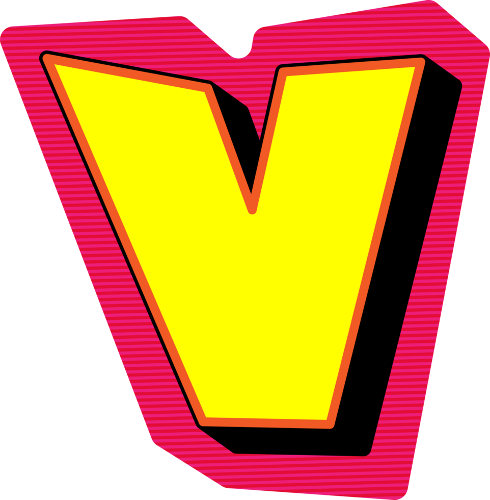 Magazine Ransom Note Cut Out, Letter V png