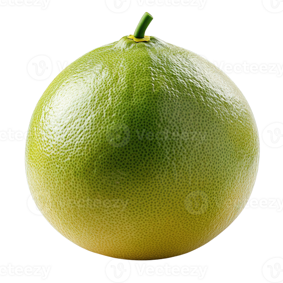 Fresh Ripe Pomelo with Smooth and Textured Skin Isolated on Transparent Background png