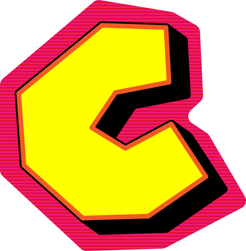 Magazine Ransom Note Cut Out, Letter C png